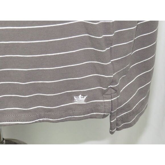 Men's Peter Millar Mountainside Collection‎ Gray Striped Stretch Polo Shirt XL - Picture 4 of 7